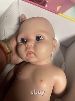 IVITA 20'' Handmade Reborn Baby Girl Lifelike Full Body Silicone Girl Doll