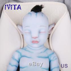 IVITA 20 Inch Avatar Silicone Reborn Doll Realistic Silicone Baby Girl 2900g