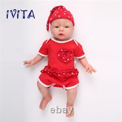 IVITA 20'' Silicone Reborn Baby GIRL Dolls Realistic Baby Lifelike Baby Gift