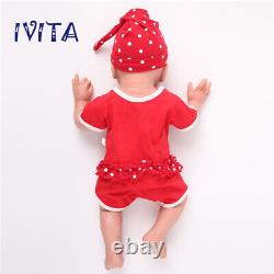 IVITA 20'' Silicone Reborn Baby GIRL Dolls Realistic Baby Lifelike Baby Gift