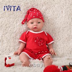 IVITA 20'' Silicone Reborn Baby GIRL Dolls Realistic Baby Lifelike Baby Gift