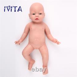 IVITA 20'' Silicone Reborn Baby GIRL Dolls Realistic Baby Lifelike Baby Gift