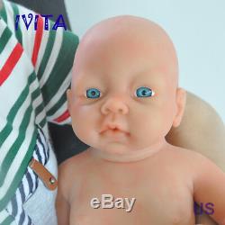 IVITA 20'' Silicone Reborn Baby Girl Doll Blue Eyes Lifelike Silicone Doll 4000g