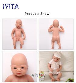 IVITA 22'' Silicone Reborn Dolls Baby Boy Kids Full Body Silicone Toddler