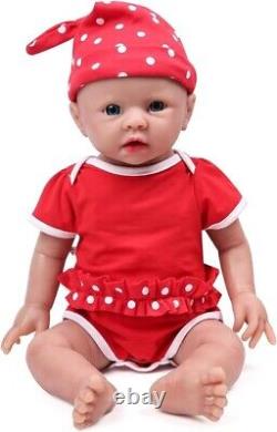 IVITA Full Body Silicone Reborn Baby Doll Newborn Baby Doll 19 inch 3791g-Girl