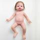 Ivita Hair Rooted Silicone Reborn Baby Doll Lifelike Full Body Soft Baby Girl