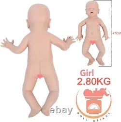 IVITA Handmade 19inch Full Body Silicone Reborn Baby girl, gorgeous and flexible