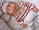 Ivita Lifelike 18'' Eyes Closed Silicone Reborn Baby Girl Realistic Doll 3.2kg