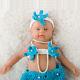 Ivita Reborn Baby Girl 18-inch Realistic Silicone Reborn Baby Teaching Doll