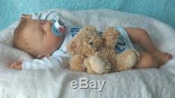 JACK Beautiful Lifelike Reborn Baby Boy 20 Doll Rooted Asleep New