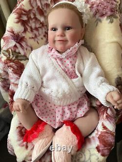 JILLY Beautiful baby reborn Girl doll Professionally weighted to 9.5 lbs