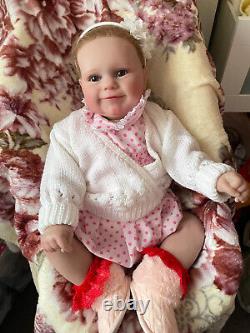 JILLY Beautiful baby reborn Girl doll Professionally weighted to 9.5 lbs