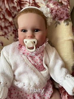 JILLY Beautiful baby reborn Girl doll Professionally weighted to 9.5 lbs