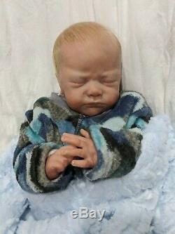 Jayden Asleep by Natalie Scholl Newborn Reborn Baby Boy or Girl Sold Out LE