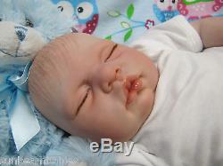 Life Like Sugar Baby Boy Doll By Donna Rubert New Reborn Realistic Fake Baby