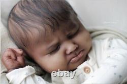 LIFELIKE AA/ Biracial Reborn Baby Girl Sage Asleep SO REAL realistic