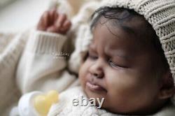 LIFELIKE AA/ Biracial Reborn Baby Girl Sage Asleep SO REAL realistic