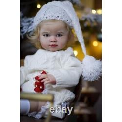 Lifelike 55 CM Soft Cloth Body Reborn Baby Dolls 22 Pretty Girl Doll Painted