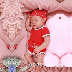 Lifelike Eyes Closed 18'' 3700g Super Soft Silicone Rebirth Baby Boys Doll Toys