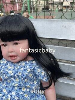 Lifelike Handmade Toddler Reborn Baby Doll 28in Finished Huge Girl Gift Kids Toy