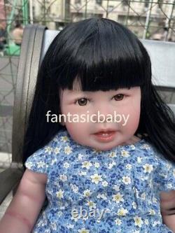 Lifelike Handmade Toddler Reborn Baby Doll 28in Finished Huge Girl Gift Kids Toy