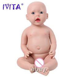 Lifelike Reborn Baby Doll 20Silicone Infant Smile Doll Prematur Birthday Gifts