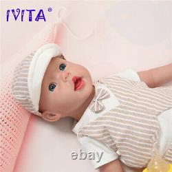 Lifelike Reborn Baby Doll 20Silicone Infant Smile Doll Prematur Birthday Gifts