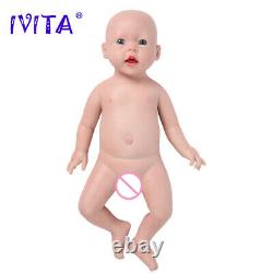 Lifelike Reborn Baby Doll 20Silicone Infant Smile Doll Prematur Birthday Gifts