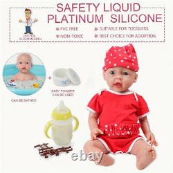 Lifelike Reborn Baby Doll 20Silicone Infant Smile Doll Prematur Birthday Gifts