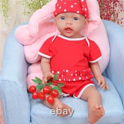 Lifelike Reborn Baby Doll 20Silicone Infant Smile Doll Prematur Birthday Gifts