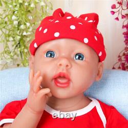 Lifelike Reborn Baby Doll 20Silicone Infant Smile Doll Prematur Birthday Gifts