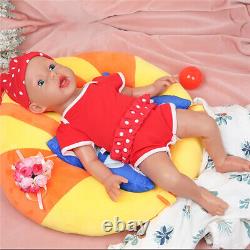 Lifelike Reborn Baby Doll 20Silicone Infant Smile Doll Prematur Birthday Gifts