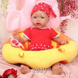 Lifelike Reborn Baby Doll 20Silicone Infant Smile Doll Prematur Birthday Gifts