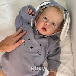 Lifelike Reborn Baby Doll Soft Cloth Body Realistic Toddler Girl Kids XMAS Gift