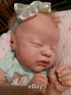 Lil Treasure Laura Lee Eagles Beautiful Reborn Baby Doll with Mohair COA
