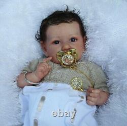 Lillbees lifelike reborn baby girl boy custom order saskia b brown coa