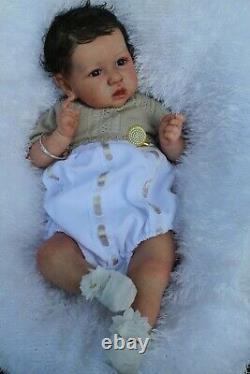 Lillbees lifelike reborn baby girl boy custom order saskia b brown coa