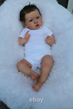 Lillbees lifelike reborn baby girl boy custom order saskia b brown coa