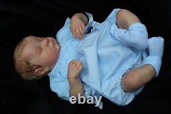 Lillbees stunning lifelike reborn baby Boy Levi B Brown With Coa