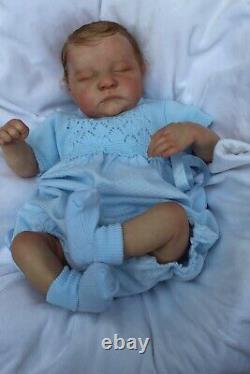 Lillbees stunning lifelike reborn baby Boy Levi B Brown With Coa