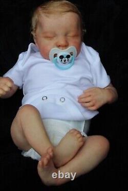 Lillbees stunning lifelike reborn baby Boy Levi B Brown With Coa