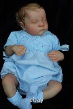 Lillbees stunning lifelike reborn baby Boy Levi B Brown With Coa