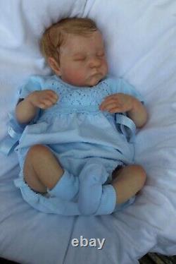 Lillbees stunning lifelike reborn baby Boy Levi B Brown With Coa