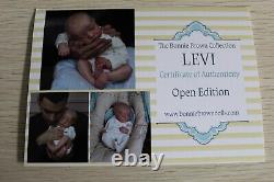 Lillbees stunning lifelike reborn baby Boy Levi B Brown With Coa