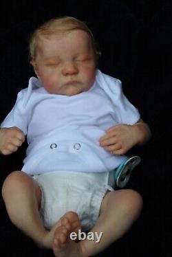 Lillbees stunning lifelike reborn baby Boy Levi B Brown With Coa