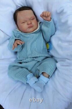 Lillbees stunning lifelike reborn baby Zachary By Lisa Stone Coa