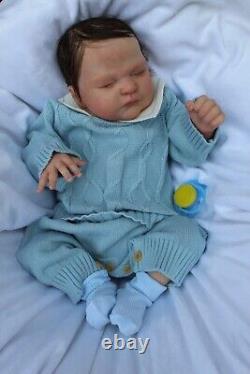 Lillbees stunning lifelike reborn baby Zachary By Lisa Stone Coa