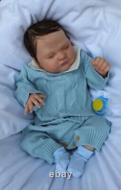 Lillbees stunning lifelike reborn baby Zachary By Lisa Stone Coa