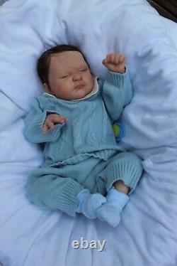 Lillbees stunning lifelike reborn baby Zachary By Lisa Stone Coa