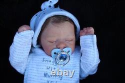 Lillbees stunning lifelike reborn realborn micheal baby boy Coa